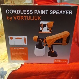 VORTULIUK Cordless Paint Sprayer-NEEDS Dewalt 20v lithium battery-NOT INCLUDED